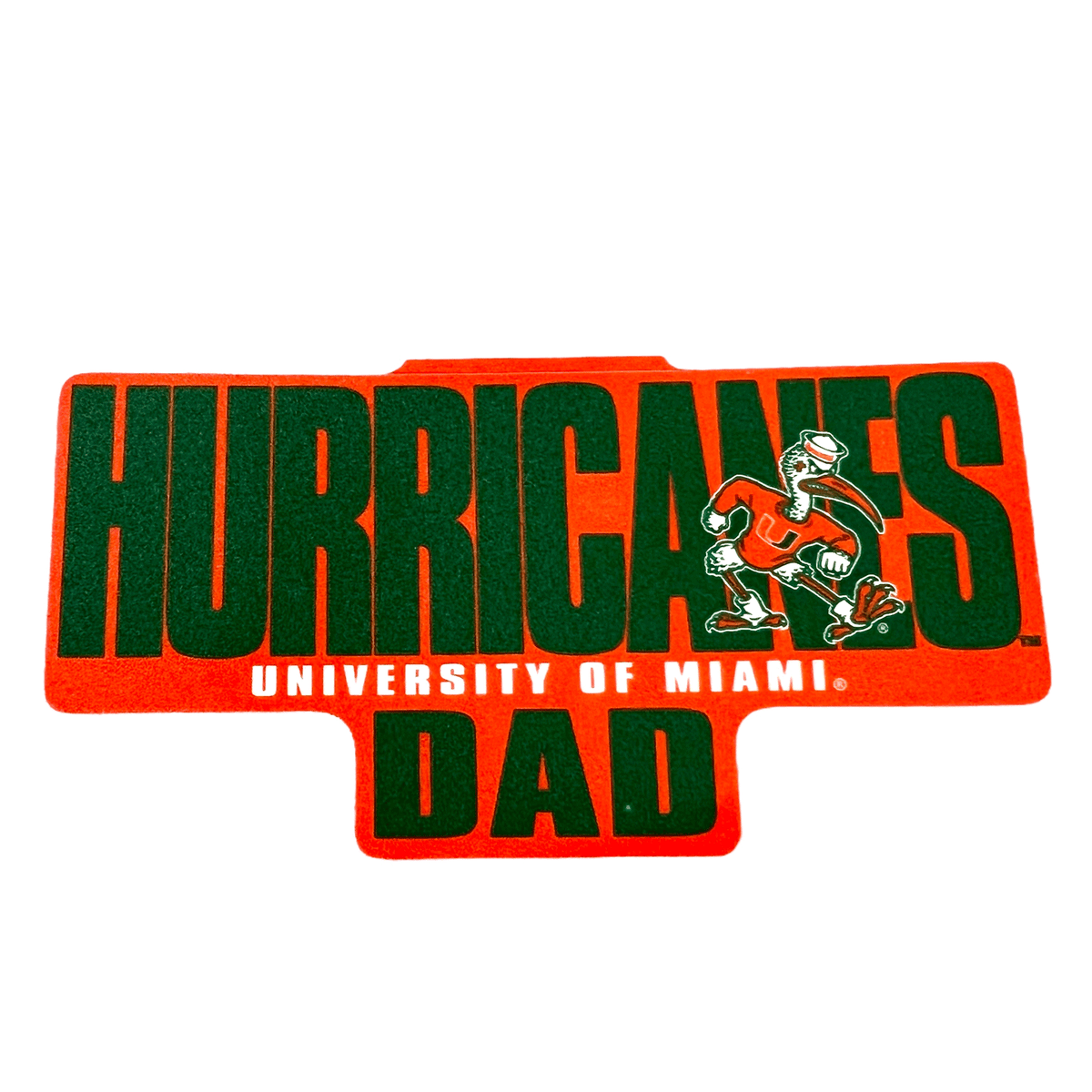 Blue 84 Miami Hurricanes University of Miami Hurricanes Dad Sticker