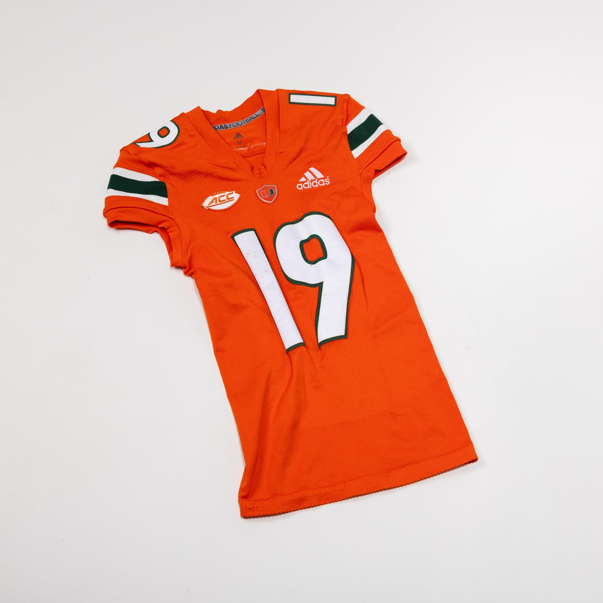 adidas Miami Hurricanes 2024 Student Athlete #19 Ny Carr Autographed Orange Game-Worn Football Jersey