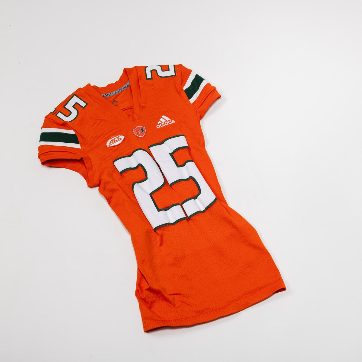 adidas Miami Hurricanes 2024 Student Athlete #25 Chris Wheatley-Humphrey Autographed Orange Game-Worn Football Jersey