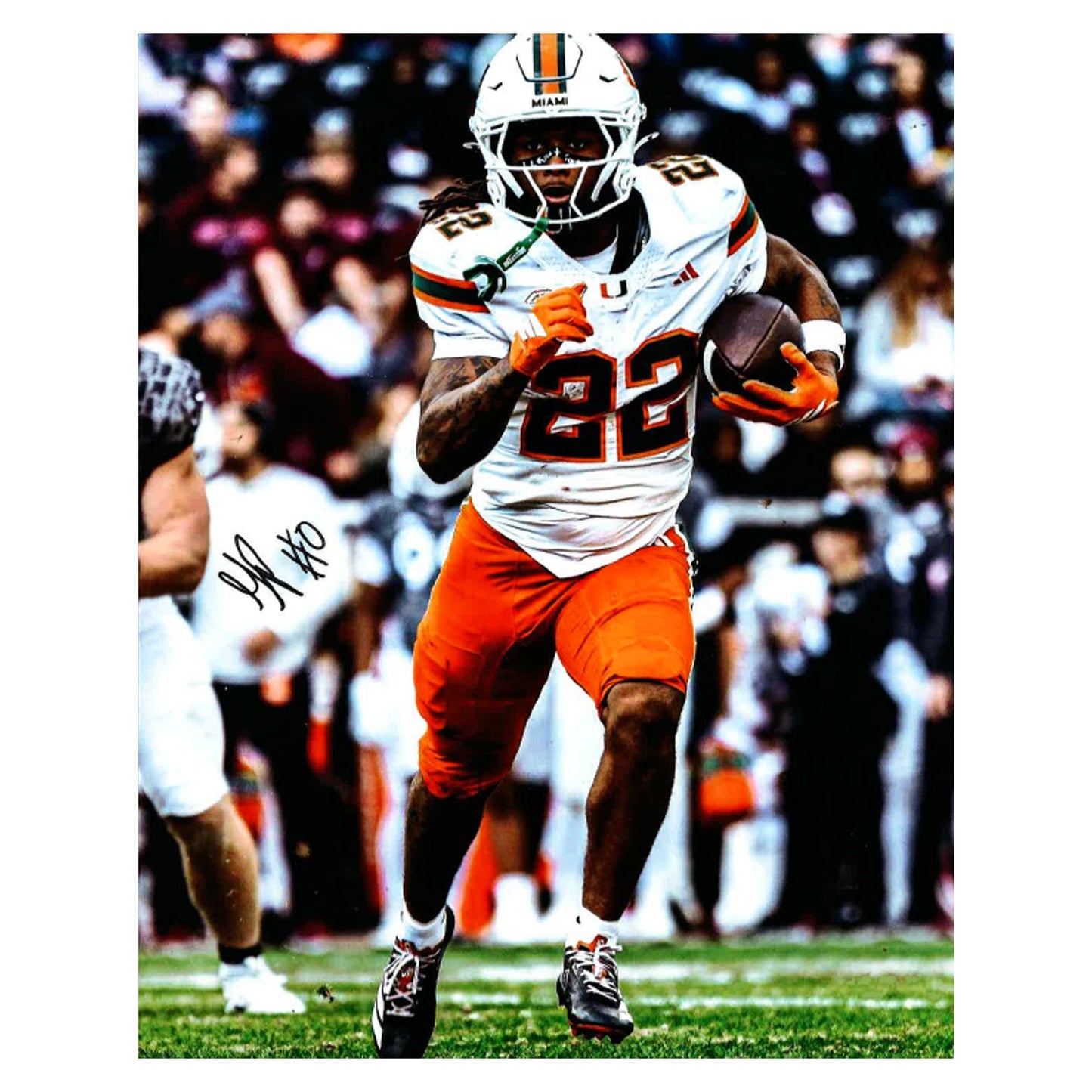 University of Miami Miami Hurricanes Student Athlete #22 Girard Pringle 8"X10" Action Autographed Photo