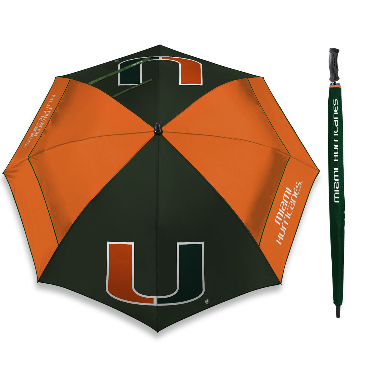 WinCraft Miami Hurricanes 62&quot; Windshear Golf Umbrella