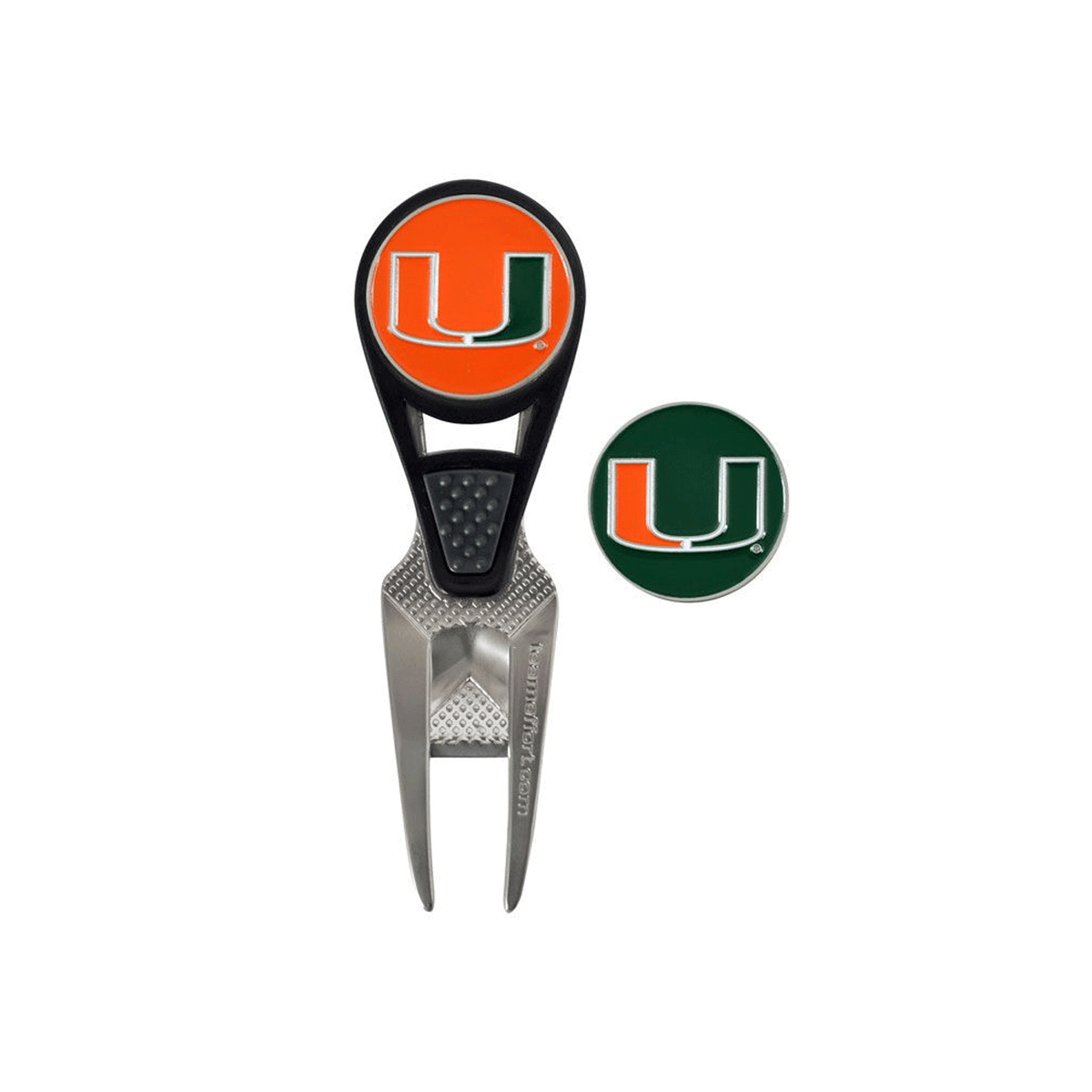 WinCraft Miami Hurricanes Orange Repair Tool &amp; Ball Marker Set - Main View