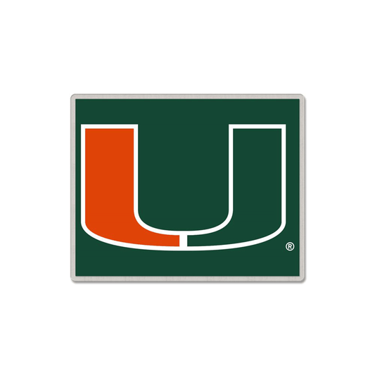 WinCraft Miami Hurricanes Square U Logo Lapel Pin