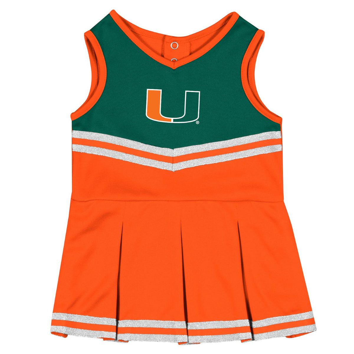 Colosseum Miami Hurricanes Orange Infant Cheer Dress