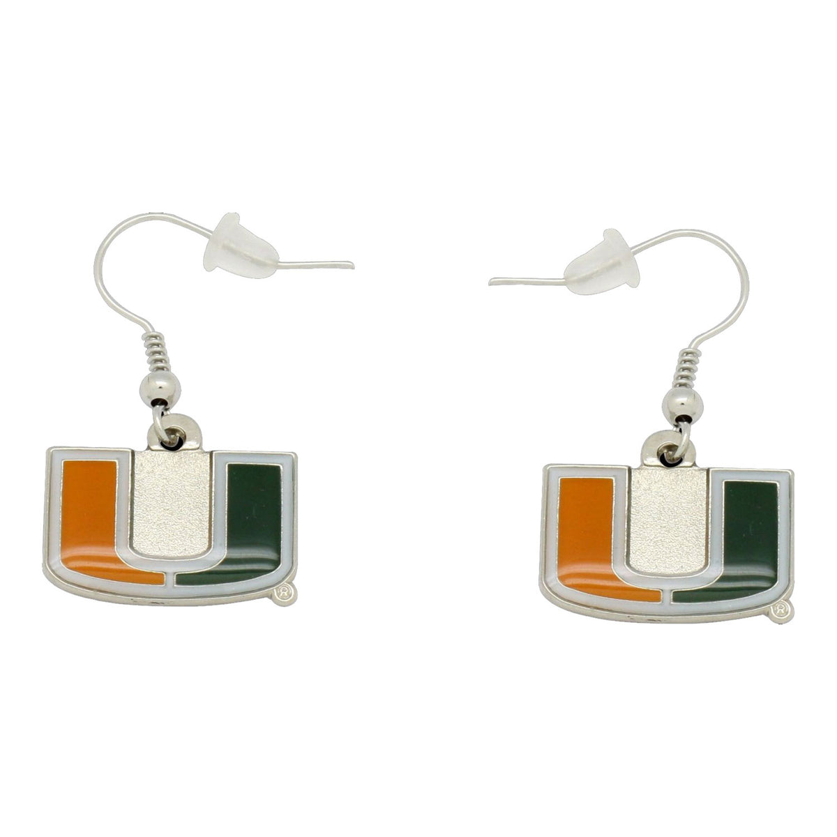 University of Miami Dangle Earrings - Main View