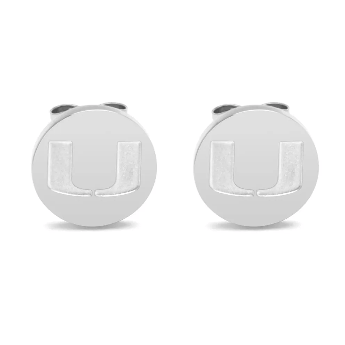 FanDrip Miami Hurricanes U Logo Stainless Steel Earrings