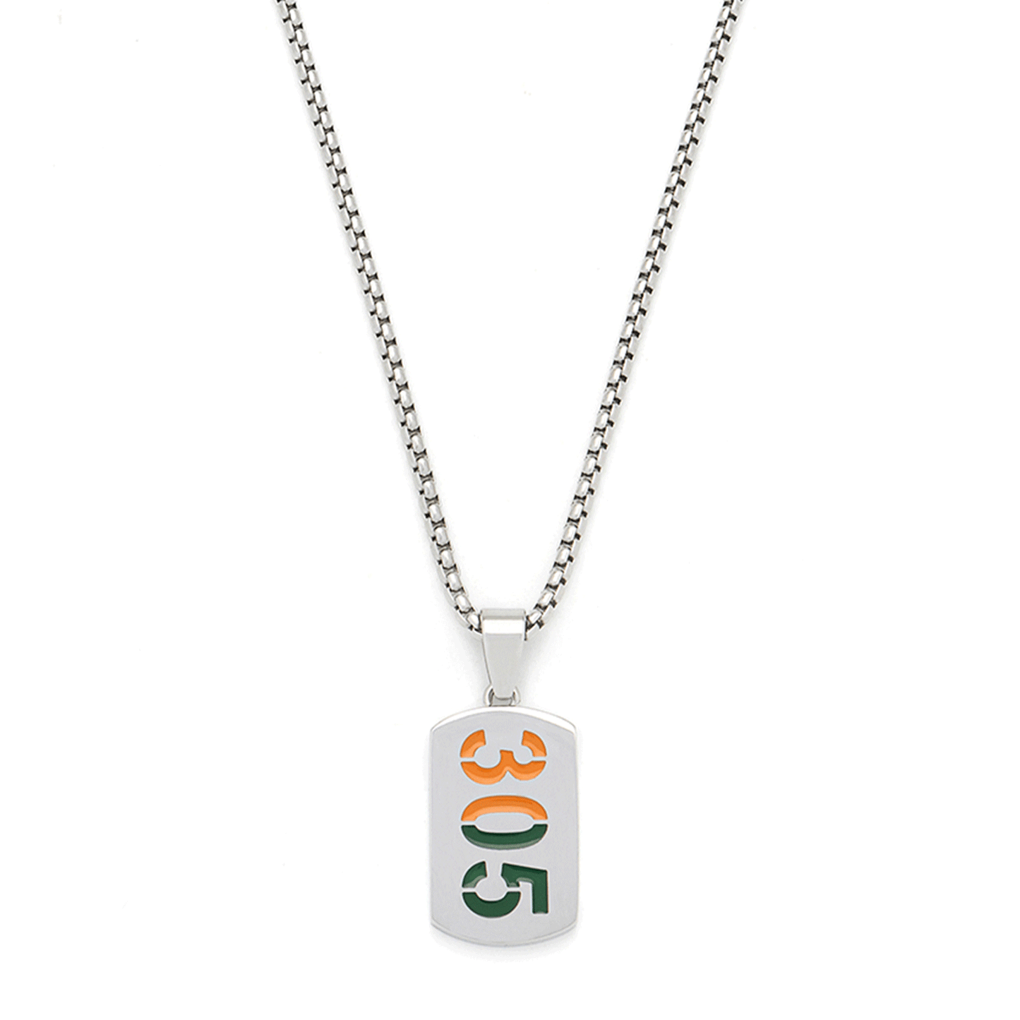 FanDrip Miami Hurricanes 305 Stainless Steel 24" Pendant