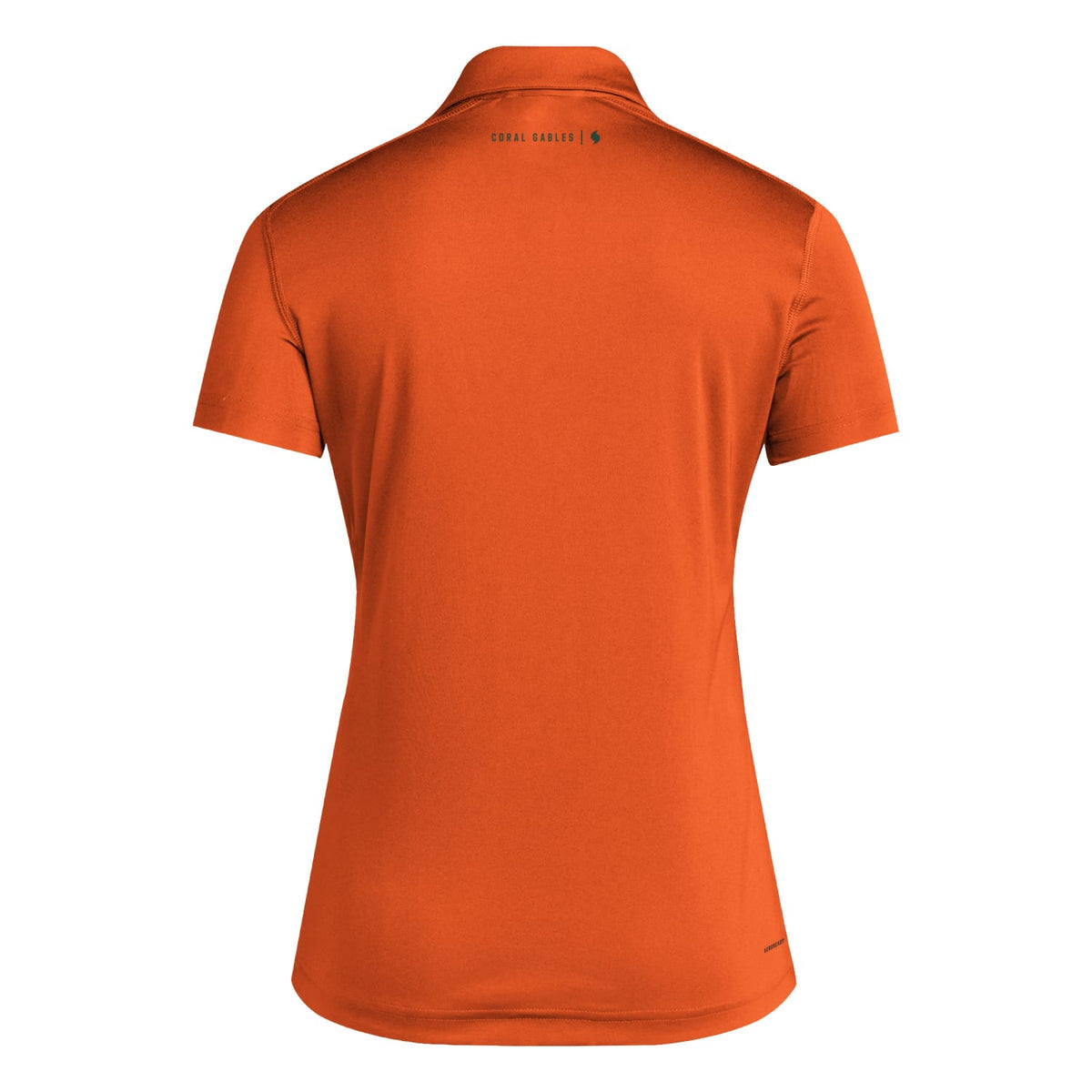 adidas Women&#39;s Miami Hurricanes Orange AeroReady Polo