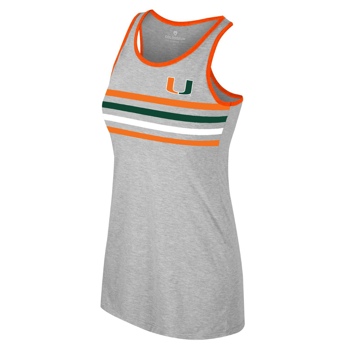 Colosseum Women&#39;s Miami Hurricanes  Grey Tank Dress