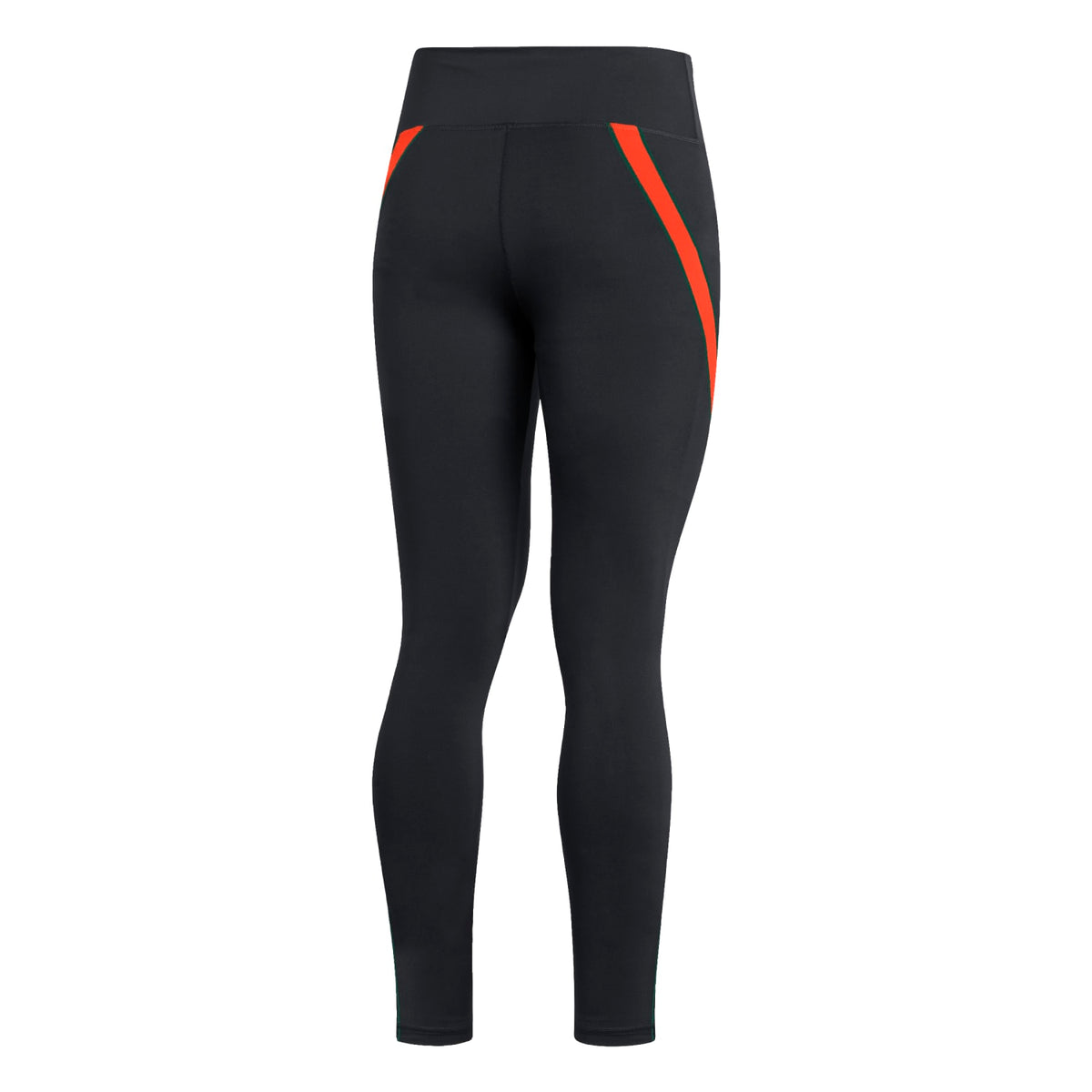 adidas Women&#39;s Miami Hurricanes Black Stadium 7/8 AeroReady Leggings