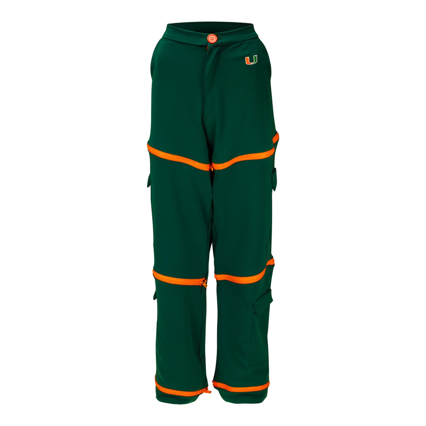 Radmila Lolly University of Miami Women's Green Zippered Pants