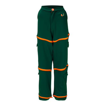 Radmila Lolly University of Miami Women's Green Zippered Pants