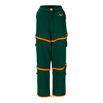 Radmila Lolly University of Miami Women's Green Zippered Pants