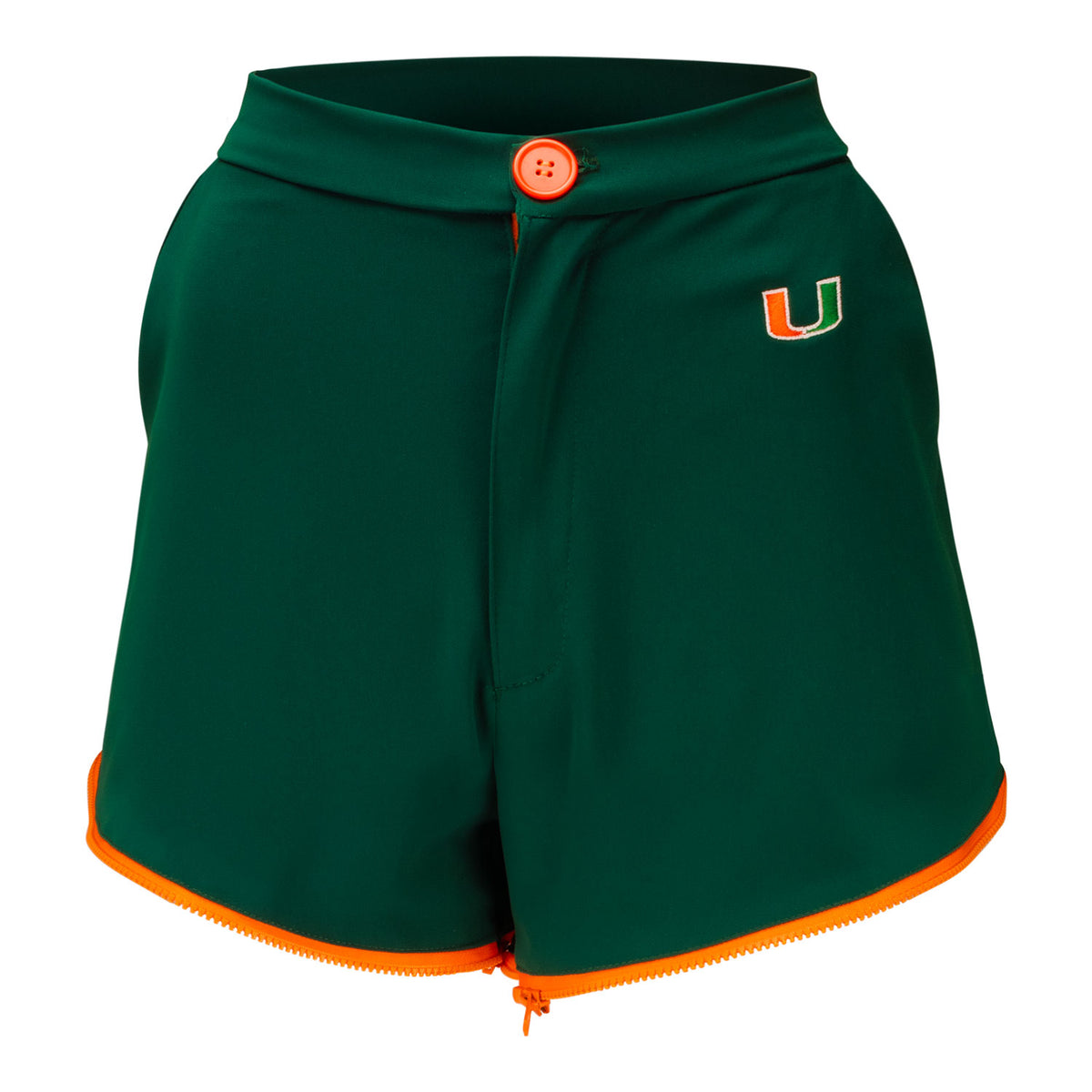 Radmila Lolly University of Miami Women&#39;s Green Zippered Pants