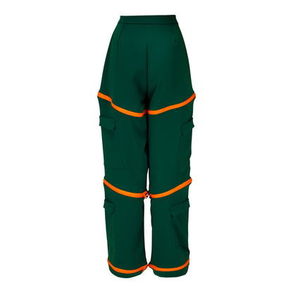 Radmila Lolly University of Miami Women's Green Zippered Pants