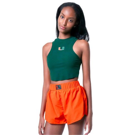 ESTABLISHED & CO. Miami Hurricanes Women's Orange The Court Short