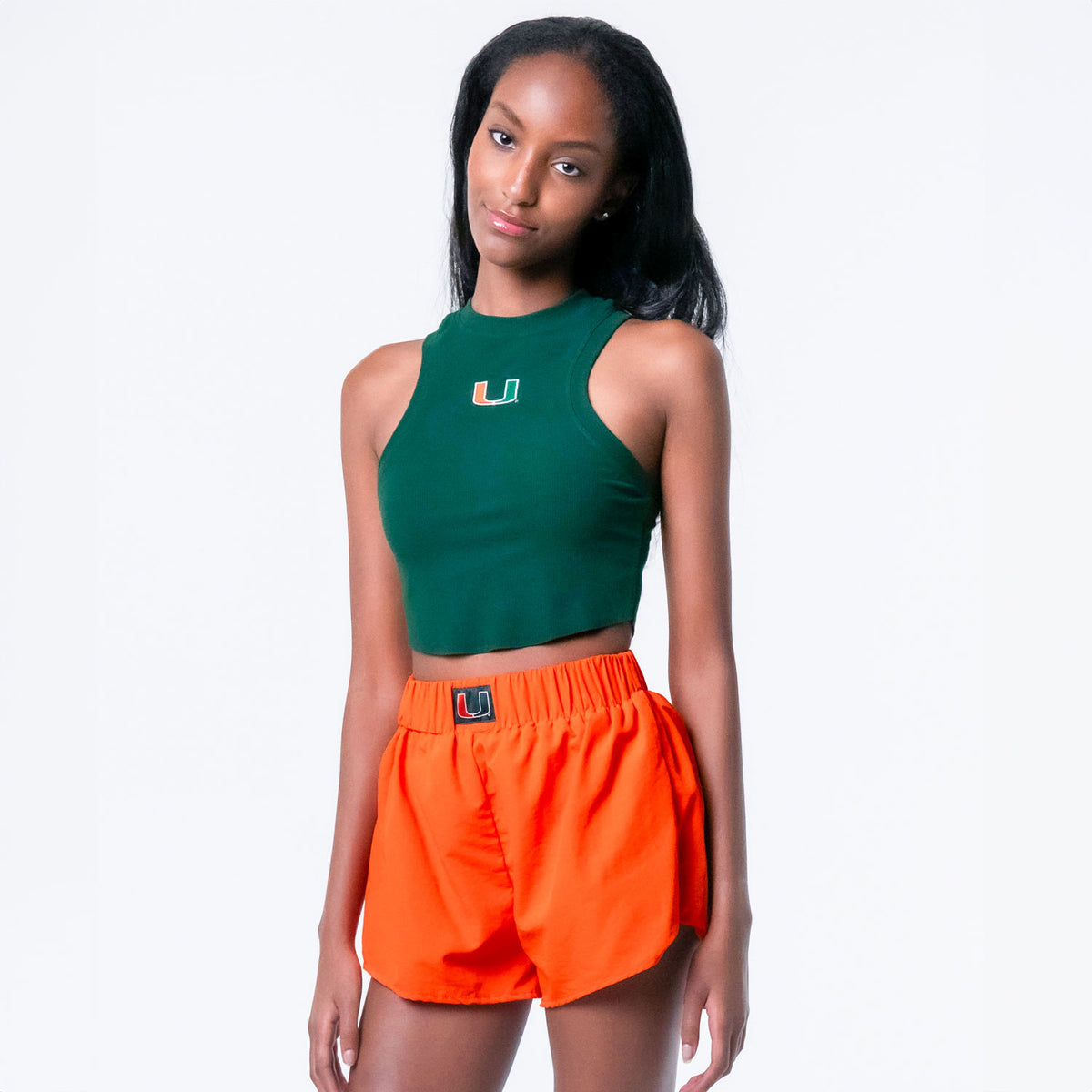 ESTABLISHED &amp; CO. Miami Hurricanes Women&#39;s Orange The Court Short