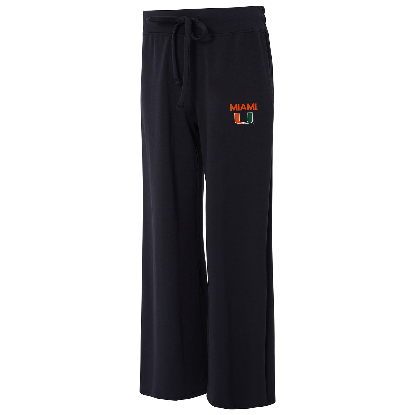 Concepts Sport Miami Hurricanes Women’s Black Darby Wide Leg Pants