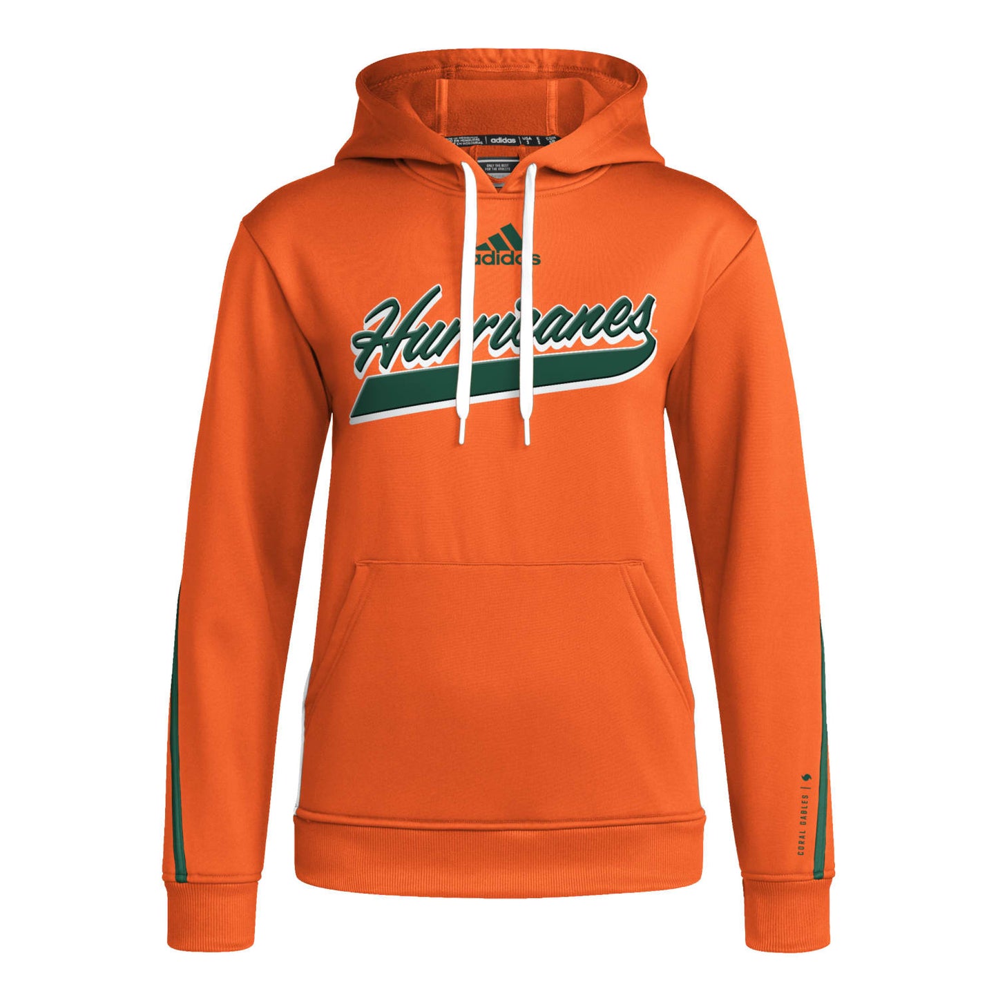 adidas Miami Hurricanes Women's Orange AEROREADY Hoody
