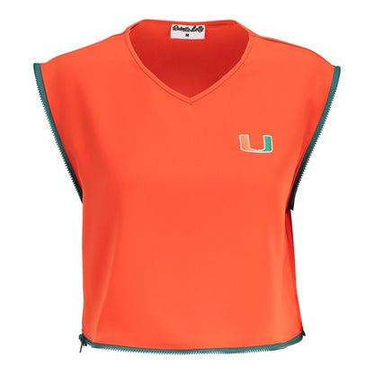 Radmila Lolly University of Miami Women's Orange Zippered Shirt