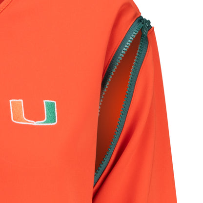 Radmila Lolly University of Miami Women's Orange Zippered Shirt