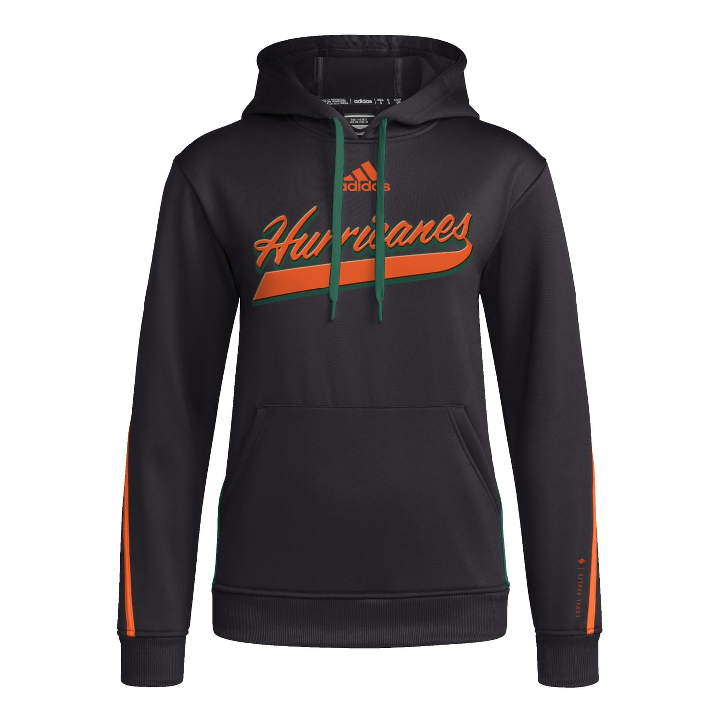 adidas Miami Hurricanes Women's Black AEROREADY Hoodie
