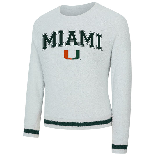 Concepts Sport Miami Hurricanes Women’s Grey Whitley Long Sleeve Shirt