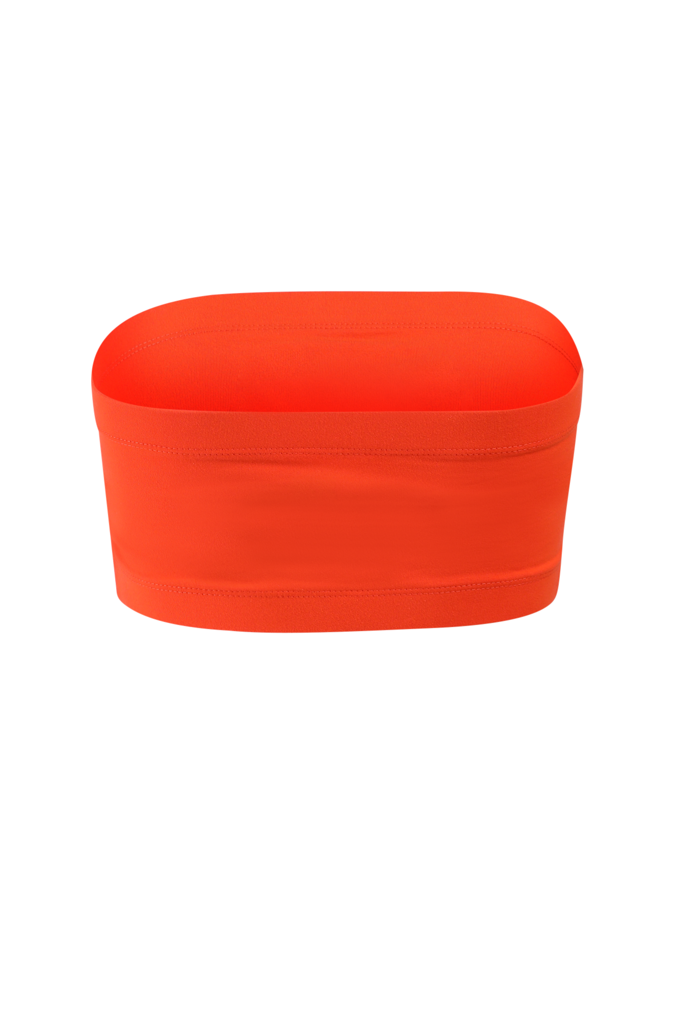 Hype and Vice Miami Hurricanes Women's Orange U Bandeau Top