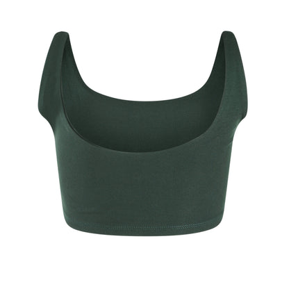 Hype & Vice Miami Hurricanes Women's Green Miami Scoop Neck Crop Tank Top