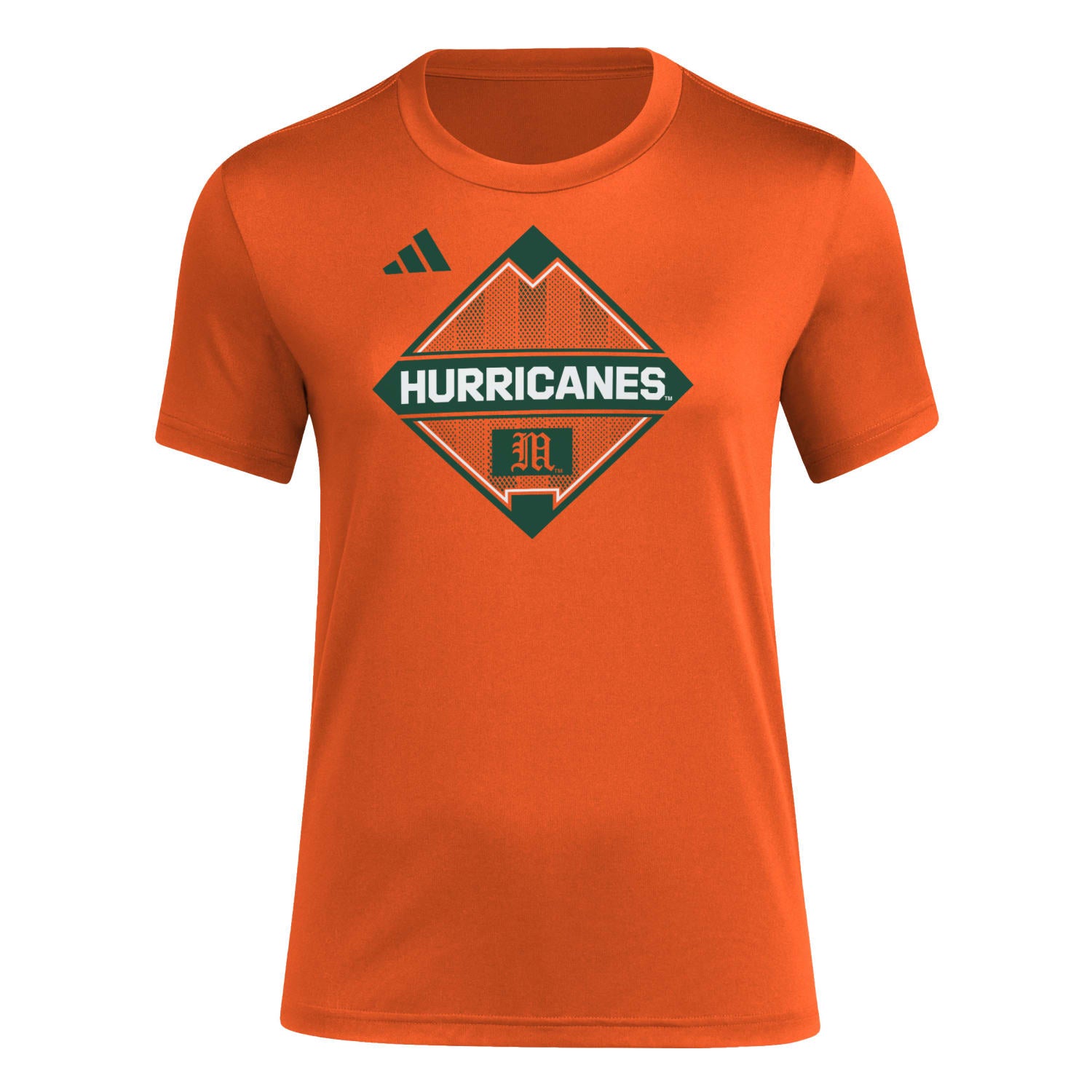 adidas Miami Hurricanes Women's Orange AEROREADY Hurricanes