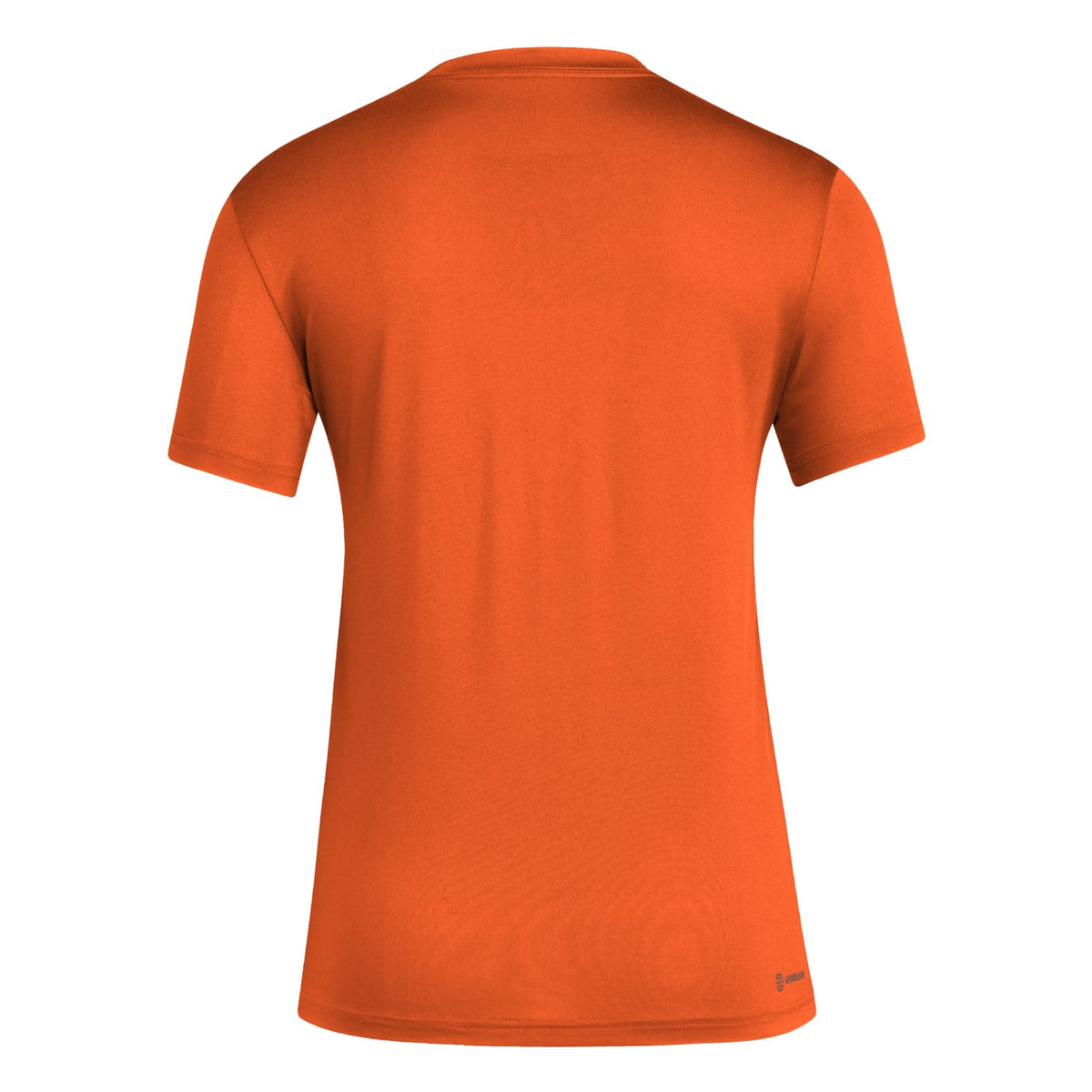 adidas Miami Hurricanes Women&#39;s Orange AEROREADY Hurricanes Baseball Diamond T-Shirt - Back View