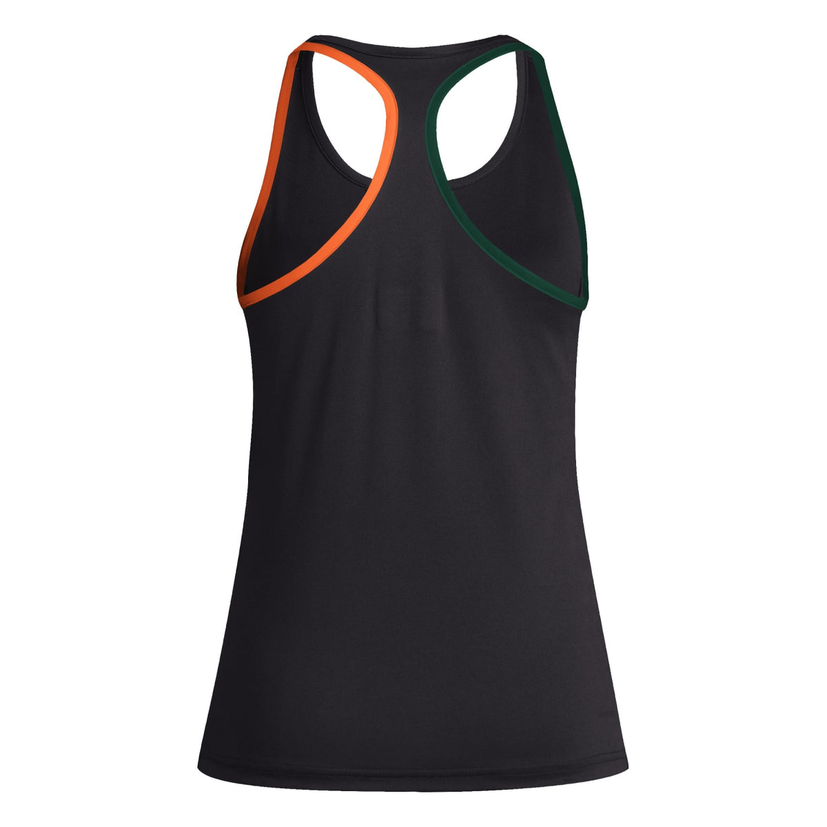 adidas Miami Hurricanes Women&#39;s Black AEROREADY U Logo Racerback Tank Top