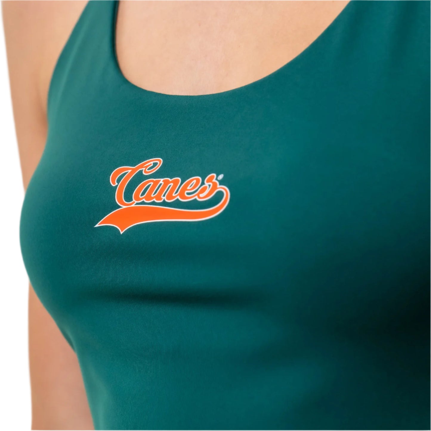 ESTABLISHED & CO. Miami Hurricanes Women's Green Campus Rec Tank