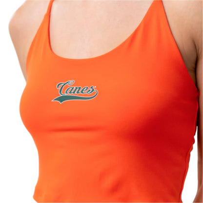 ESTABLISHED & CO. Miami Hurricanes Women's Orange Campus Rec Tank