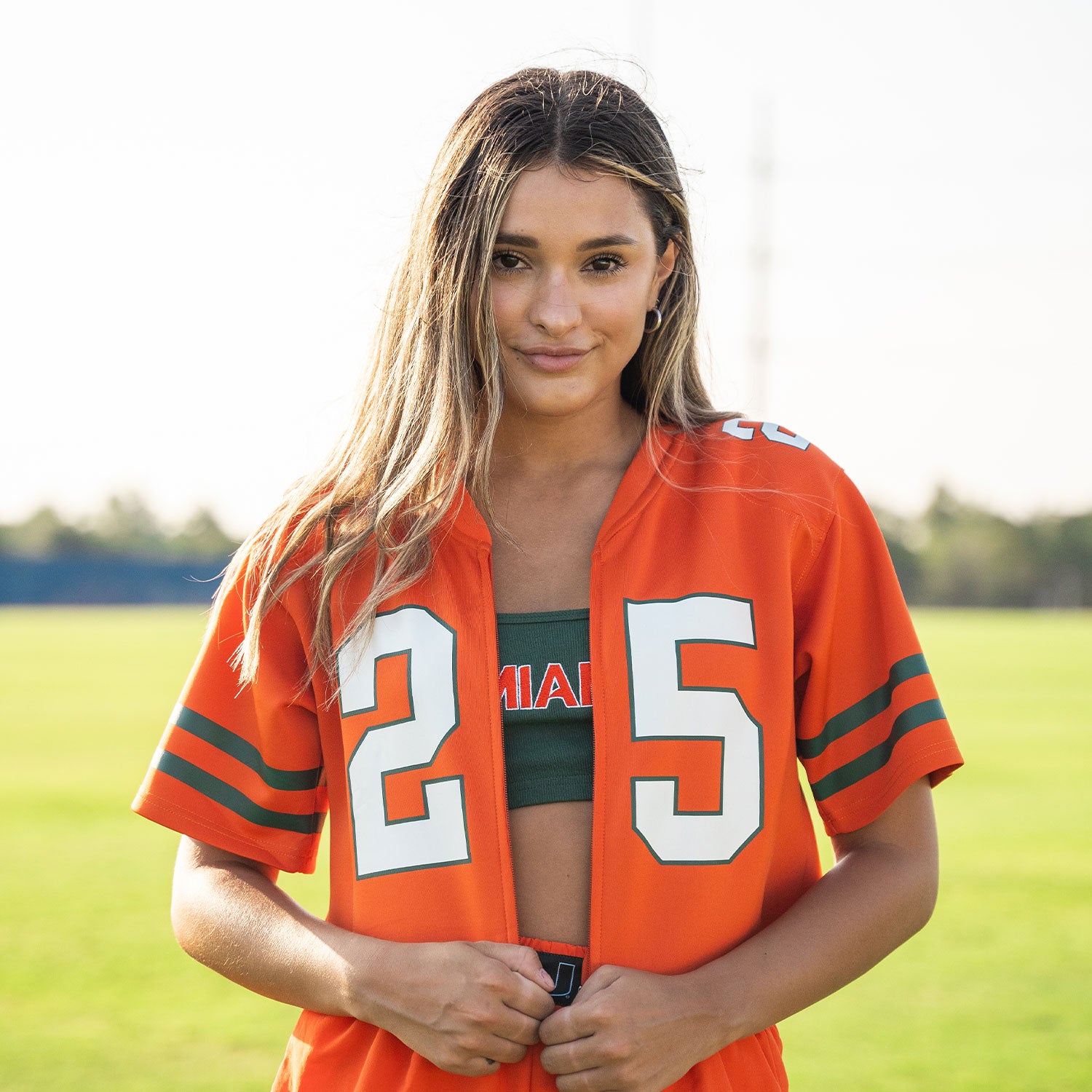 ESTABLISHED & CO. Miami Hurricanes Women's Orange Zip-Up
