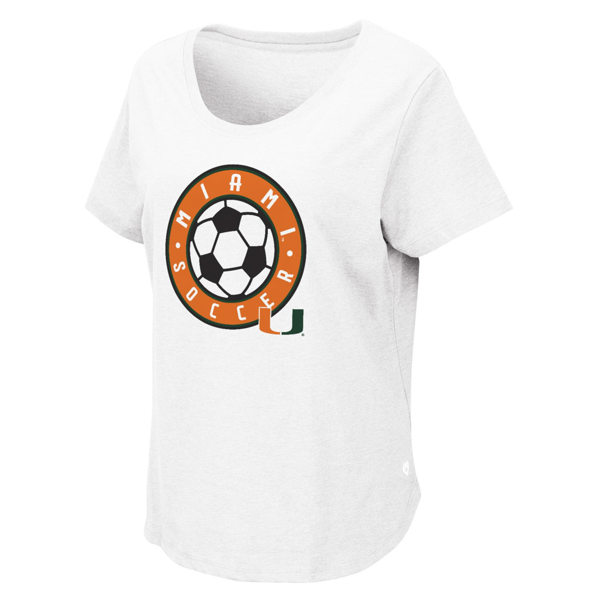 Colosseum Miami Hurricanes Women&#39;s Miami Soccer T-Shirt