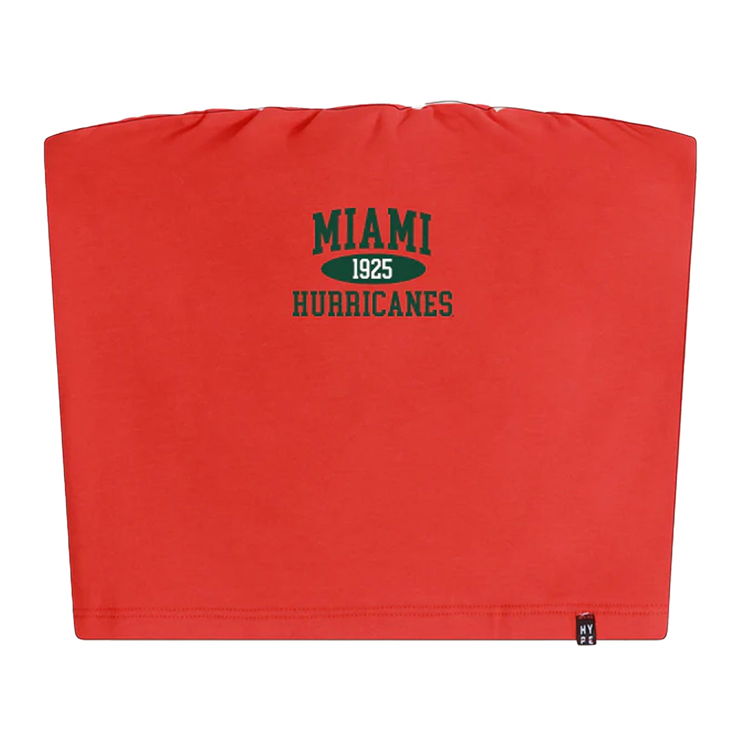 Hype and Vice Miami Hurricanes Women's Orange Tube Top