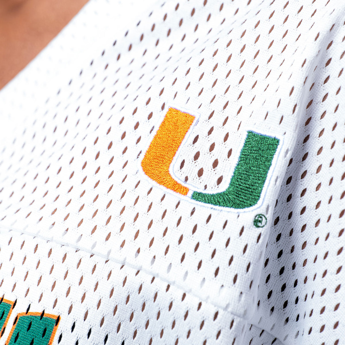 ESTABLISHED &amp; CO. Miami Hurricanes Women&#39;s White #25 Classic Football Jersey