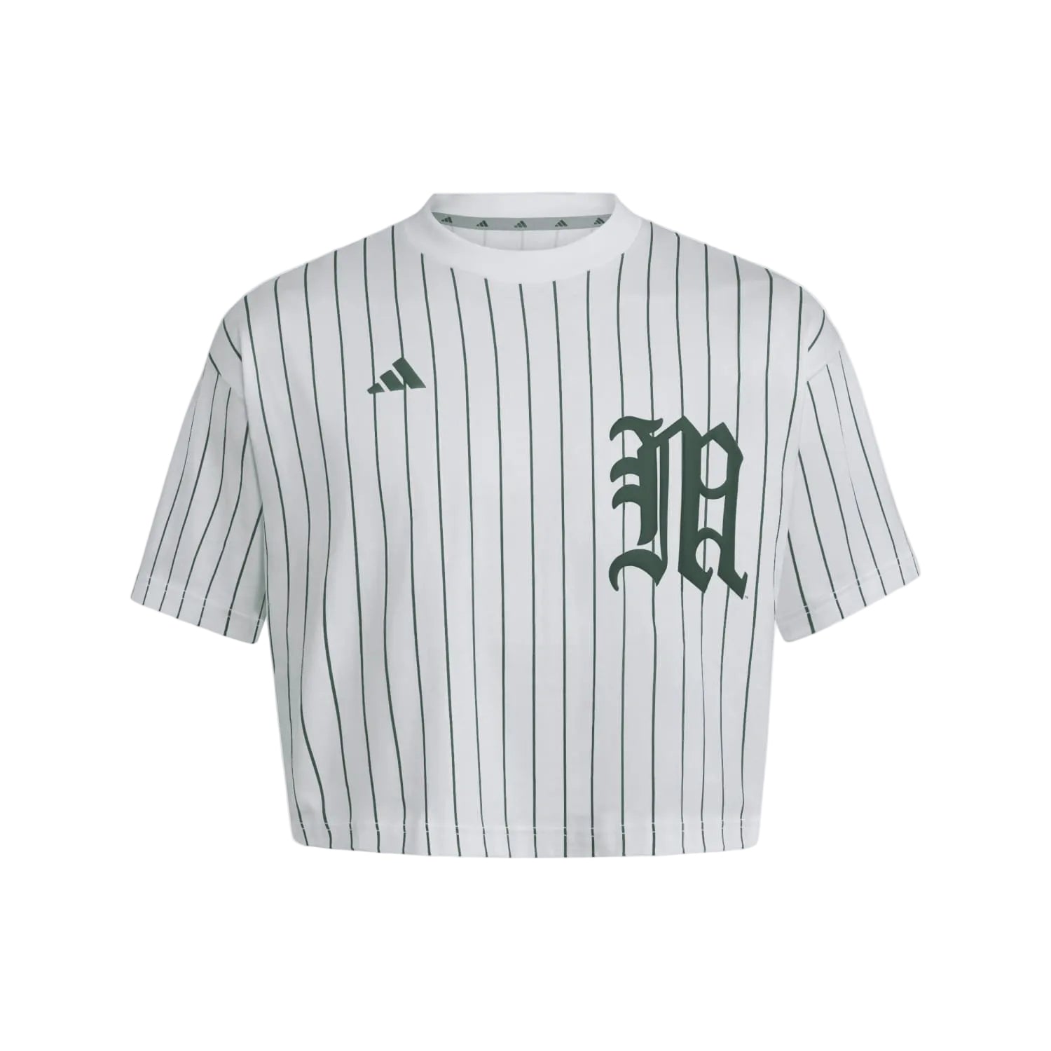 adidas Miami Hurricanes Women's White Pinstripe Old English 