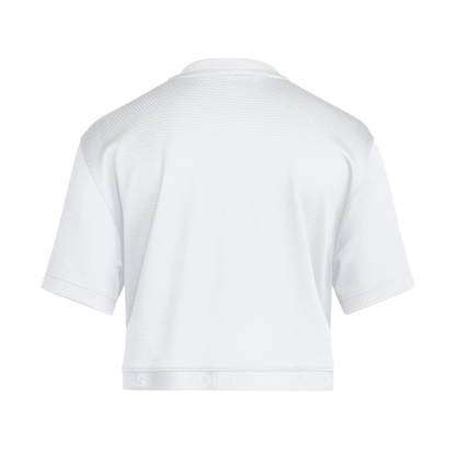 adidas Miami Hurricanes Women's White Cropped Jersey