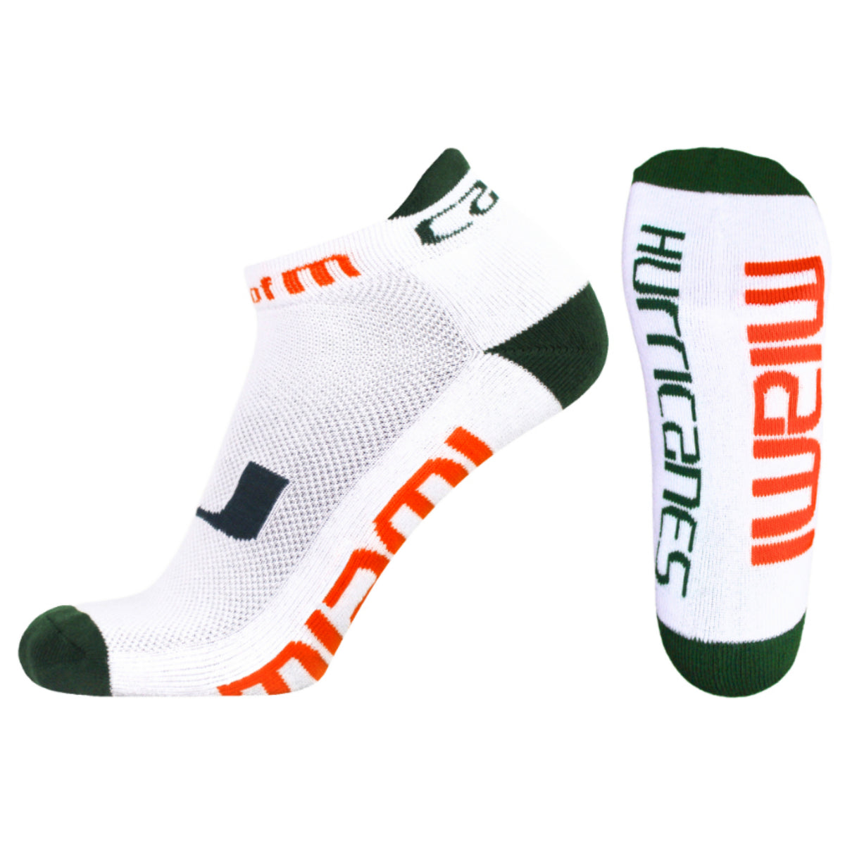 Donegal Bay Miami Hurricanes White Footie