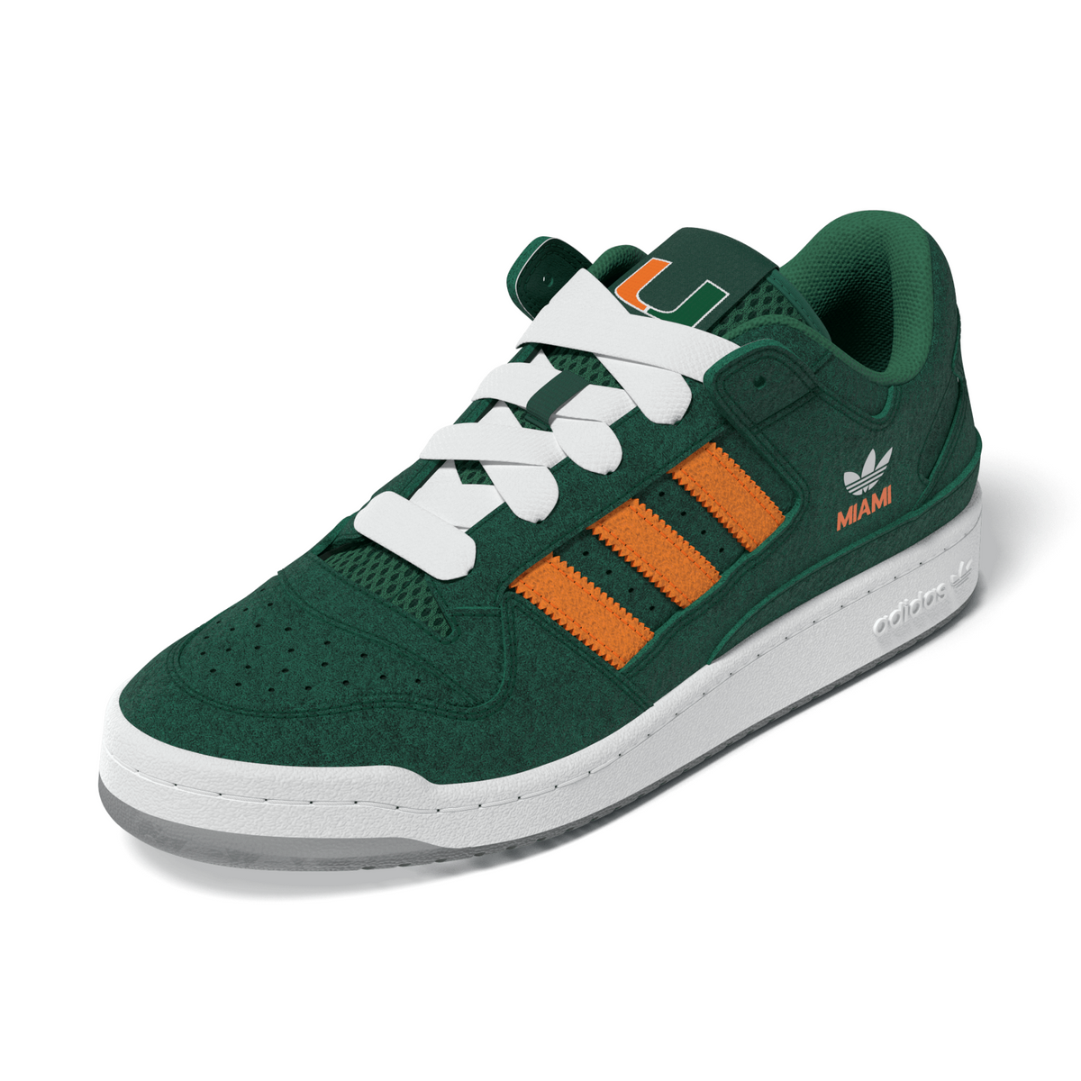 adidas Miami Hurricanes Forum Low CL Shoes