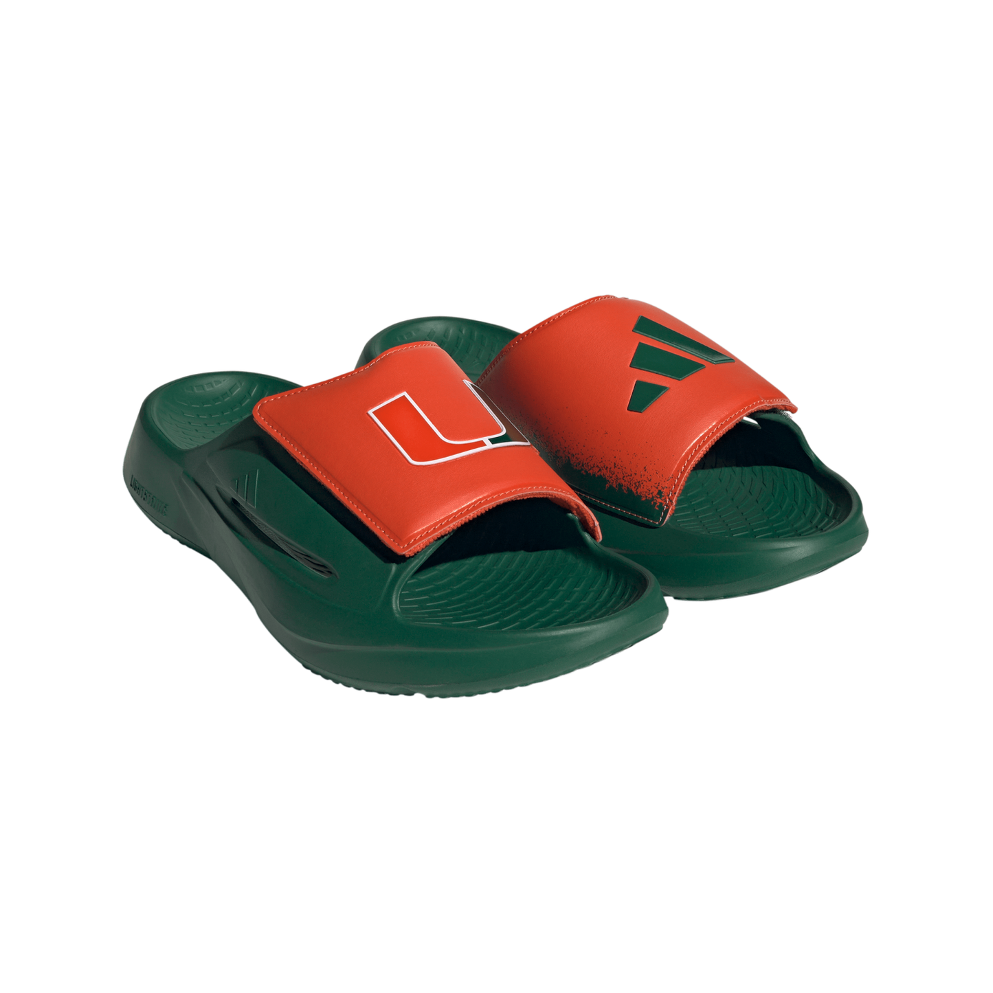 adidas Miami Hurricanes Green Lightblaze Slides