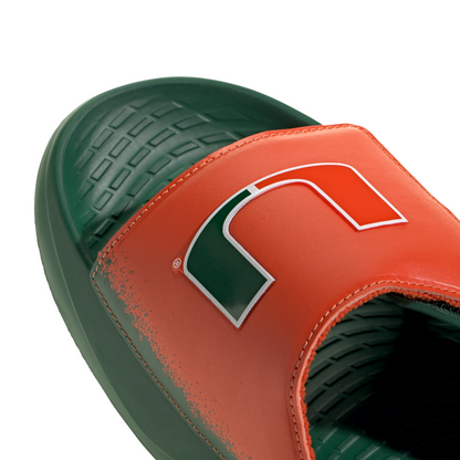 adidas Miami Hurricanes Green Lightblaze Slides