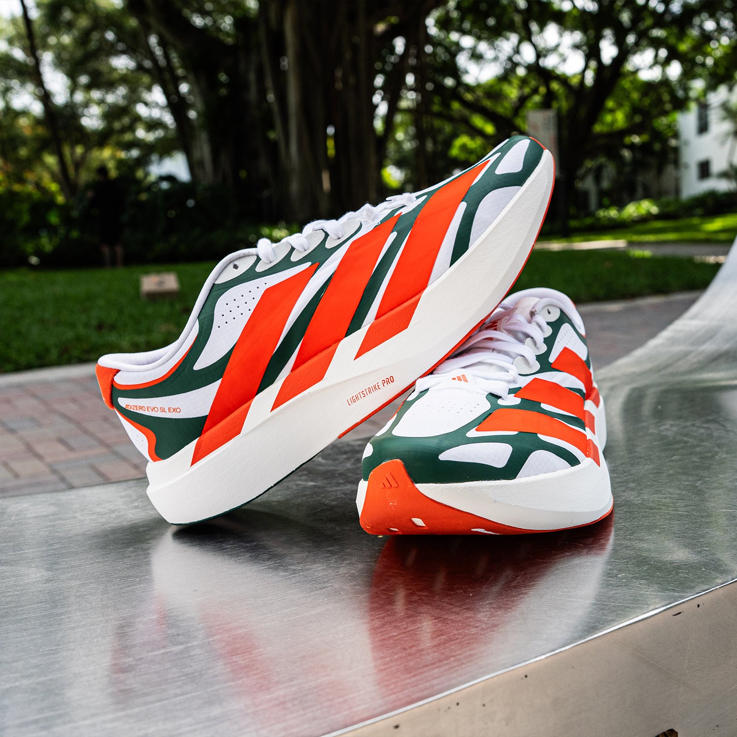 adidas Miami Hurricanes Adizero EVO SL EXO Shoes – Miami Team Store