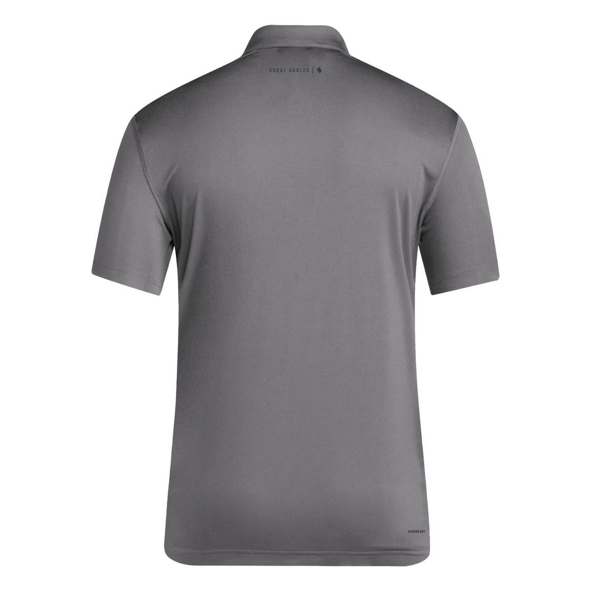 adidas Miami Hurricanes Coaches AEROREADY Grey Polo