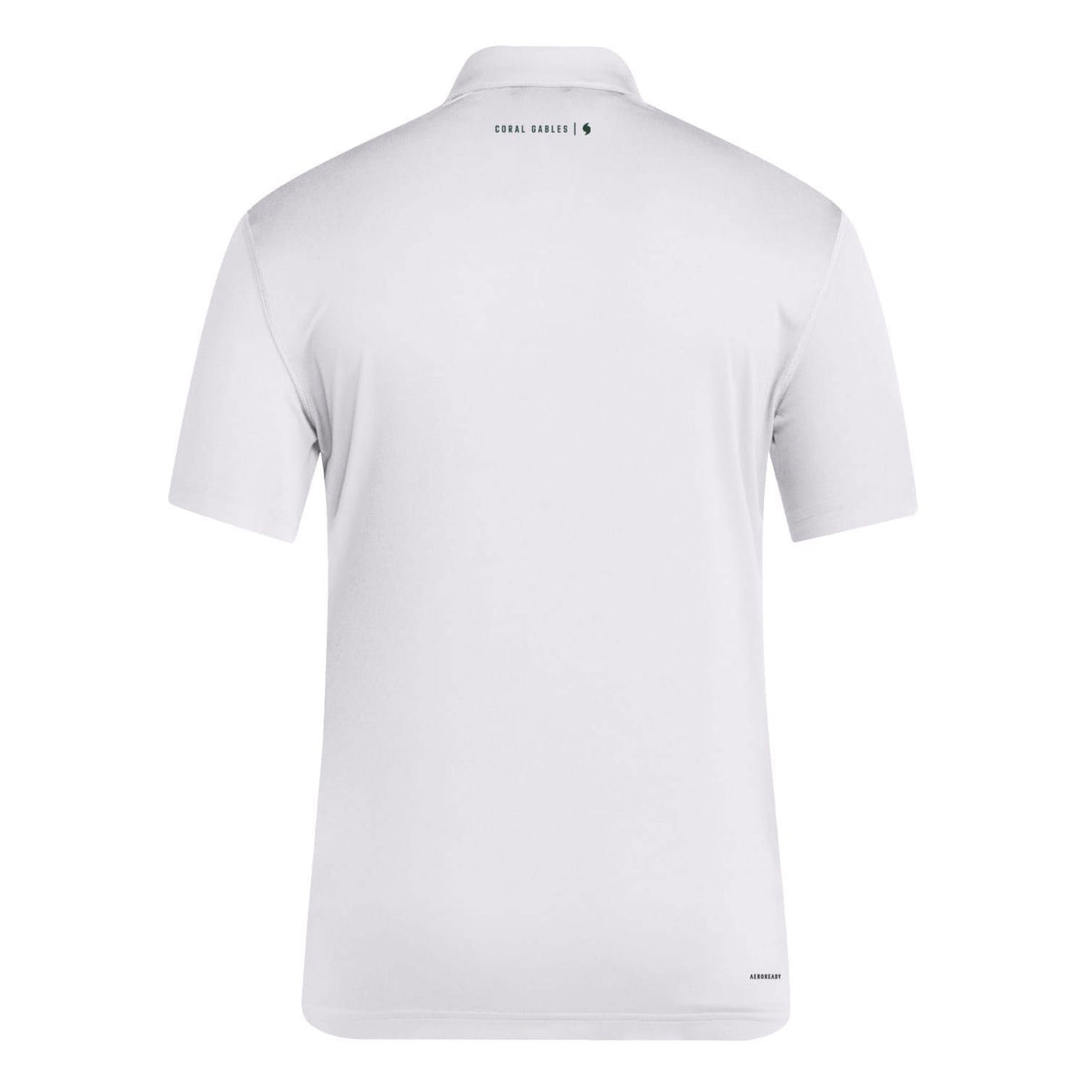 adidas Miami Hurricanes Coaches AEROREADY White Polo