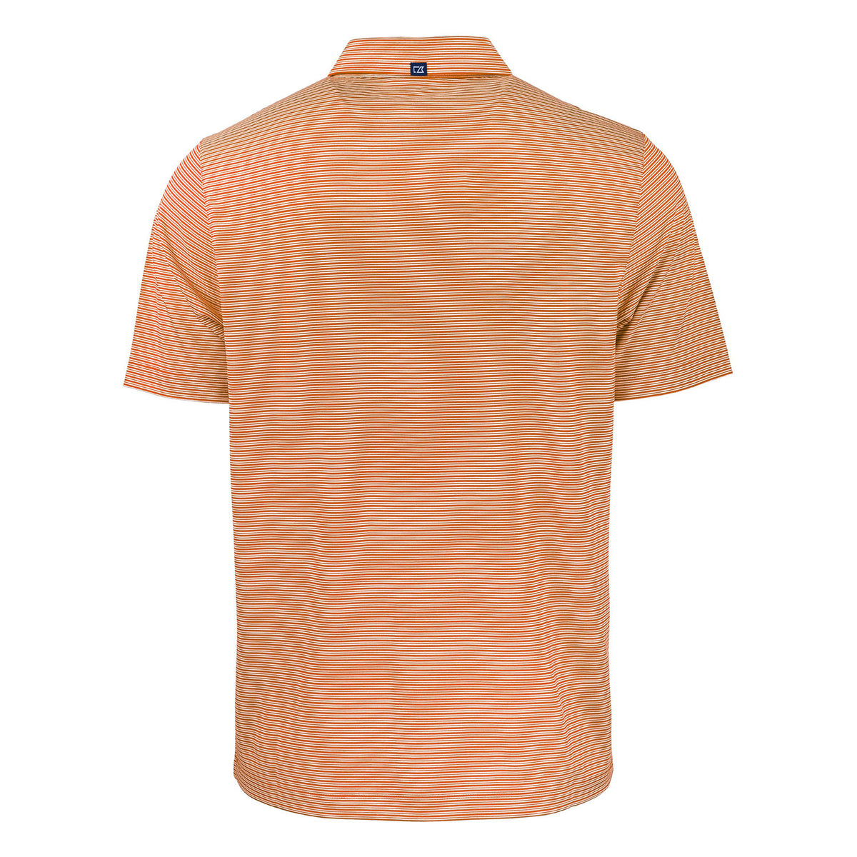 Cutter &amp; Buck Miami Hurricanes Double Stripe Helmet Orange Polo