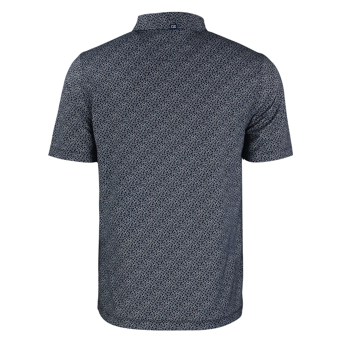 Cutter &amp; Buck Miami Hurricanes Pike Eco Pebble  Black Polo