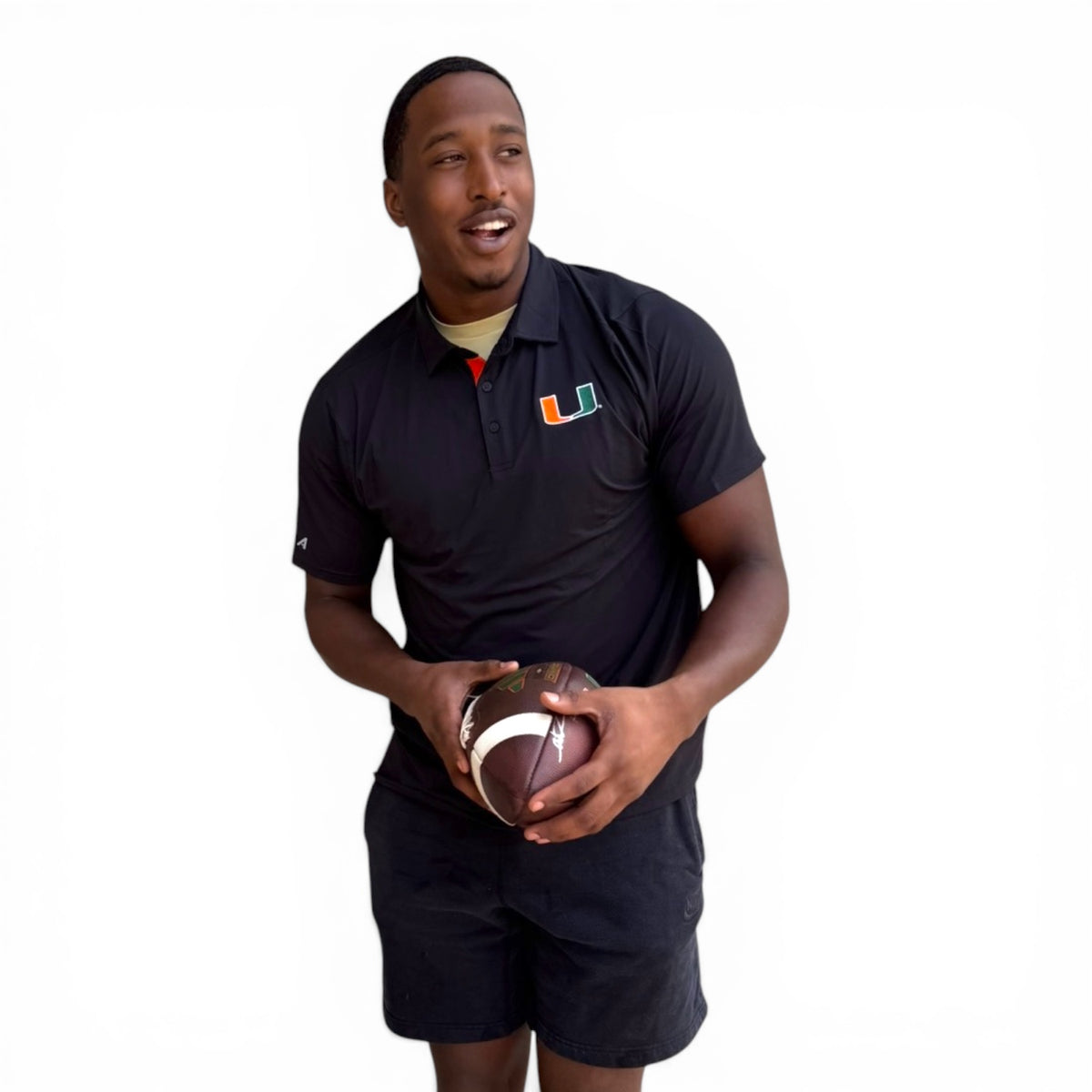 Miami Hurricanes Lightweight U Logo Polo